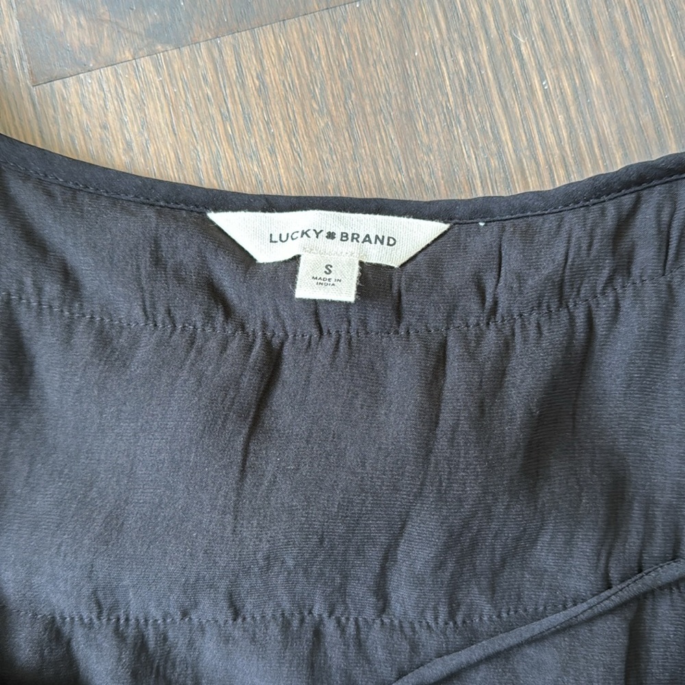 Black Ruffle Top - Picture 2 of 3